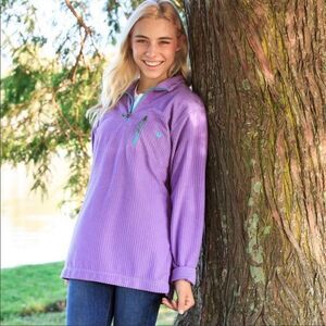 Southern Marsh FieldTec Dune Pullover Vibrant Wharf Purple with Bihimi Green XS